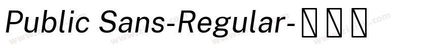 Public Sans-Regular字体转换